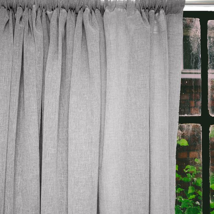 HOME.LIFE Calypso Sheer Taped Curtain - Taupe