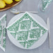 HOME.LIFE Classic Print Linen-look Napkin (25 pack) - green