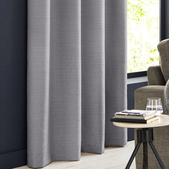 HOME.LIFE Clifton Self-Lined Dim Out Eyelet Curtain - graphite