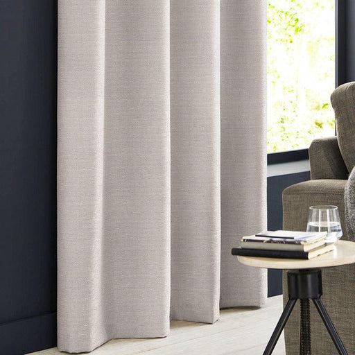 HOME.LIFE Clifton Self-Lined Dim Out Eyelet Curtain - natural
