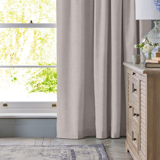 HOME.LIFE Clifton Self-Lined Dim Out Taped Curtain - Platinum