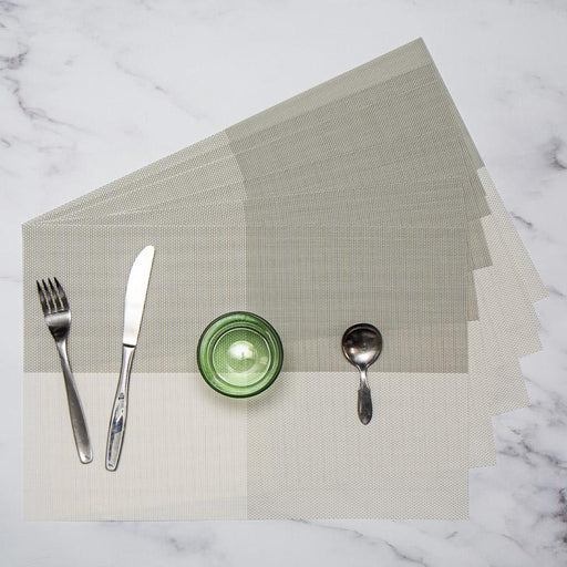HOME.LIFE Grey Shades Colour Block Placemats - 6 pack