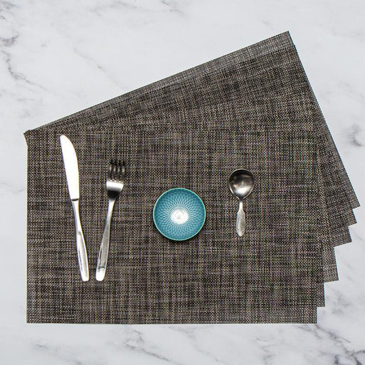 HOME.LIFE Grey Two Tone Placemats - 6 pack