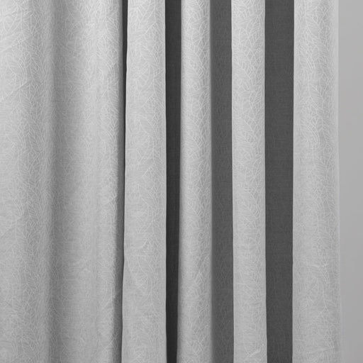 HOME.LIFE Leaf Taped Curtain - Silver