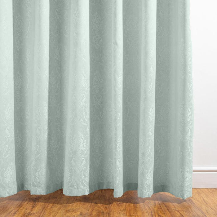 HOME.LIFE Paris Jacquard Eyelet Lined Curtain - Duck Egg