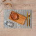 HOME.LIFE Placemat Woven 6 pack - Silver-Grey