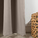HOME.LIFE Woven Blockout Taped Curtain - taupe