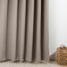 HOME.LIFE Woven Blockout Taped Curtain - taupe