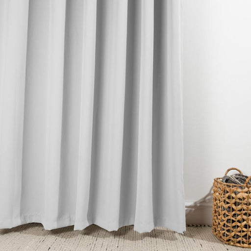 HOME.LIFE Woven Blockout Taped Curtain - white