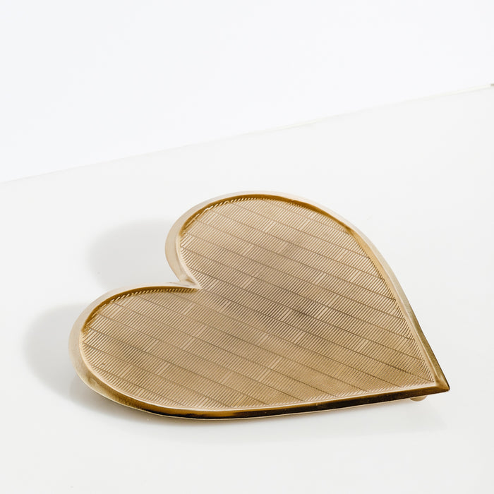 Heart Tray - Brushed Gold