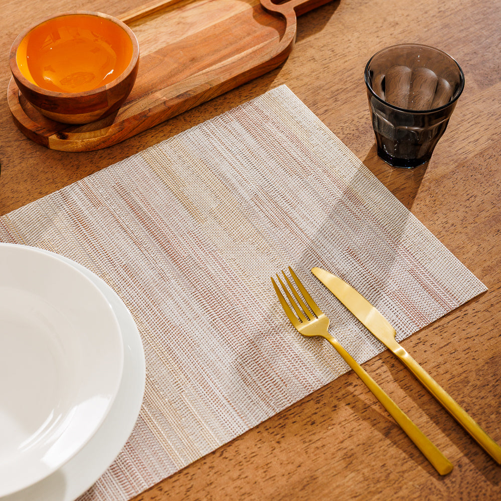 Home.Life Placemats Ripple Brown 6 Pack