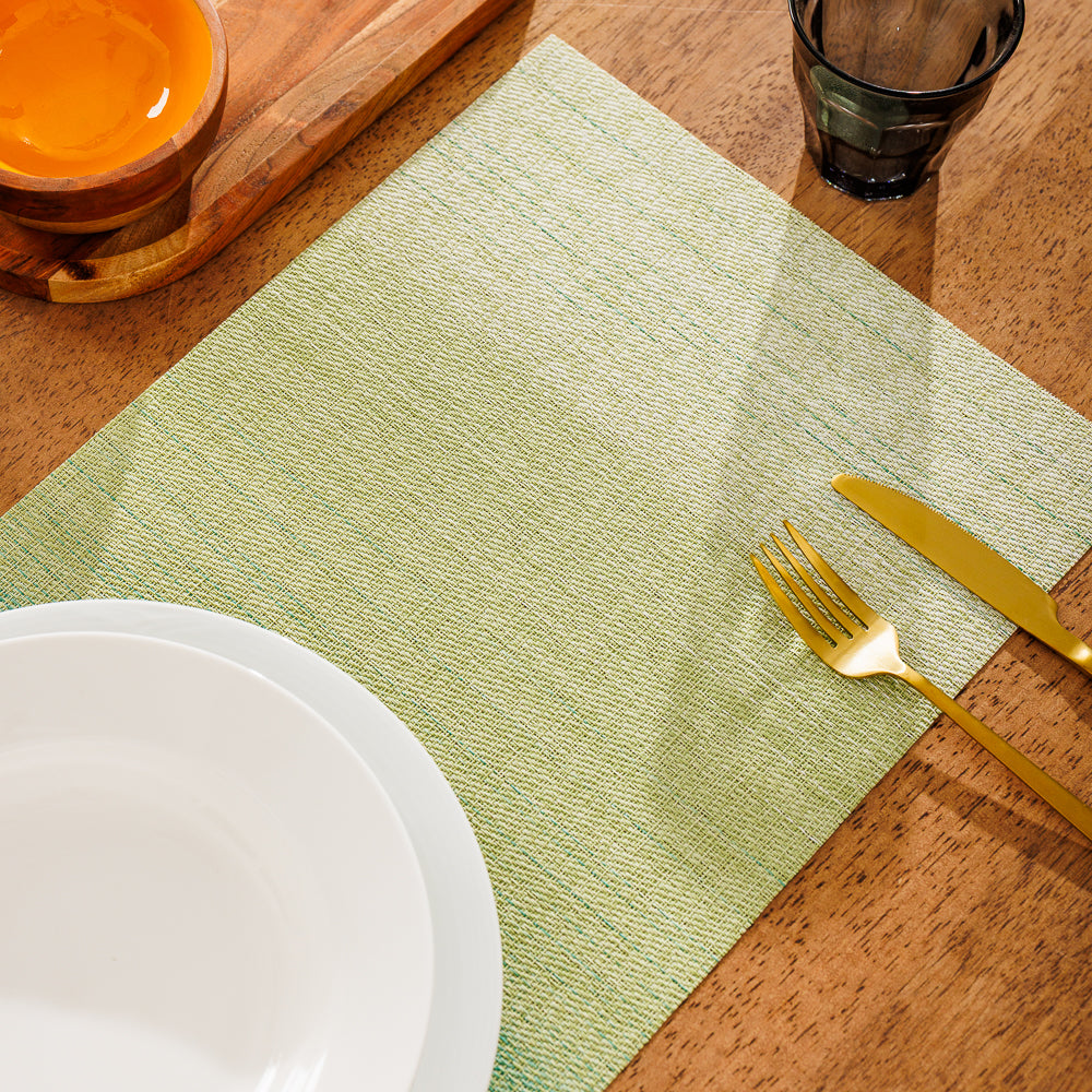 Home.Life Placemats Shaded Green 6 Pack