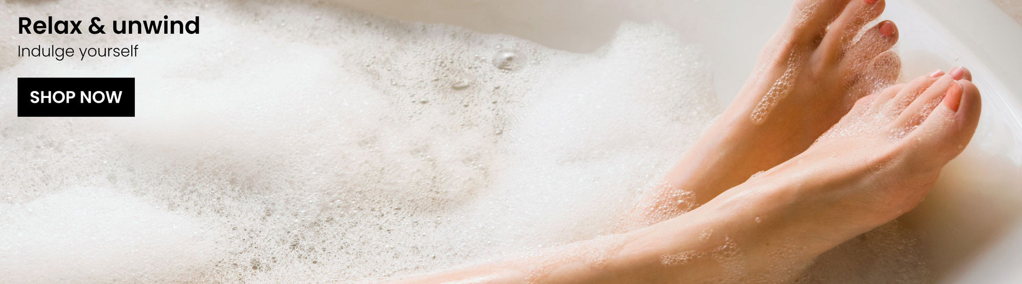 Bubble bath featuring relaxation