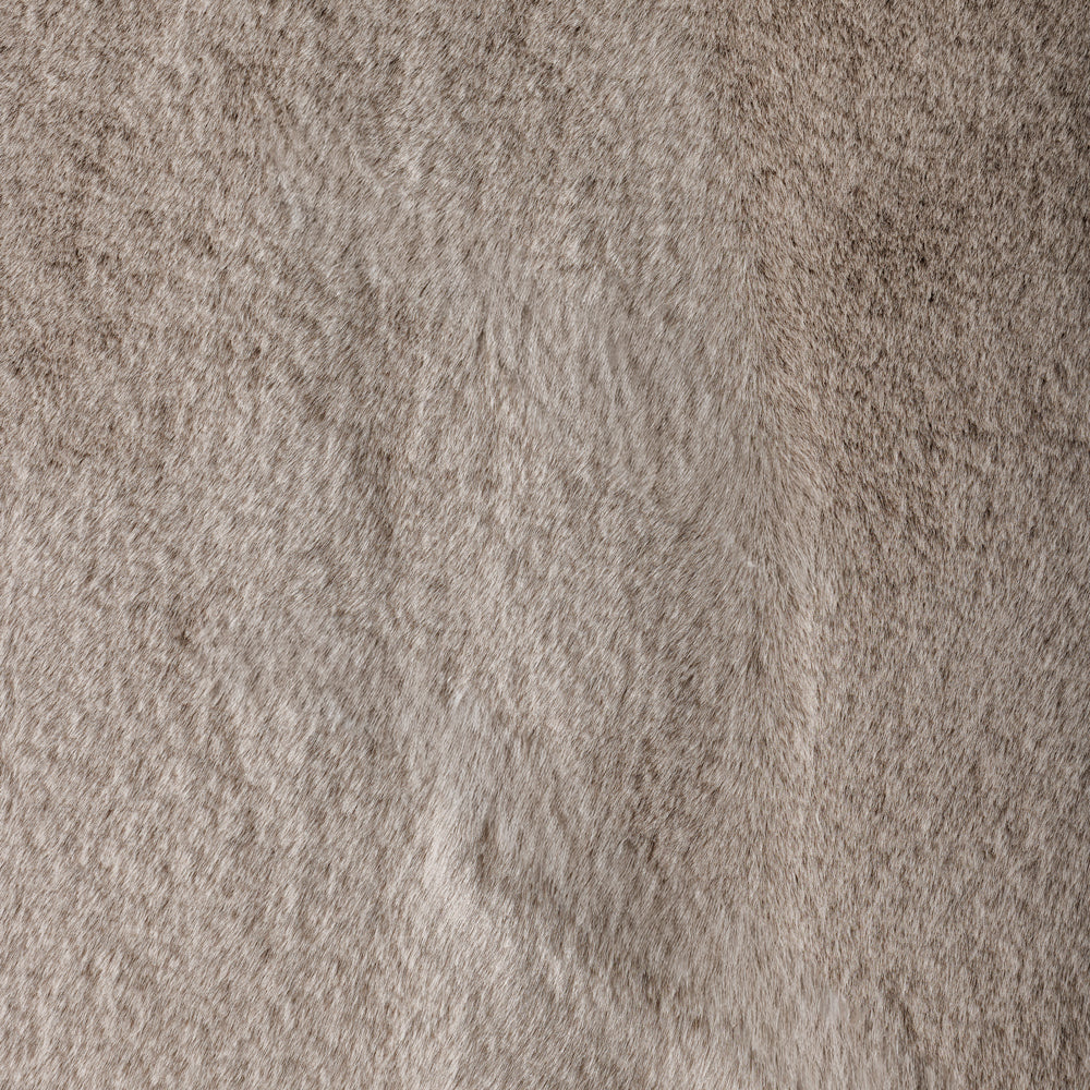 Luxe Rabbit Faux Fur Carpet Greige