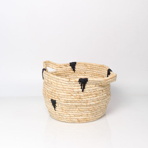 Maize Speck Basket Medium - Cream/Black