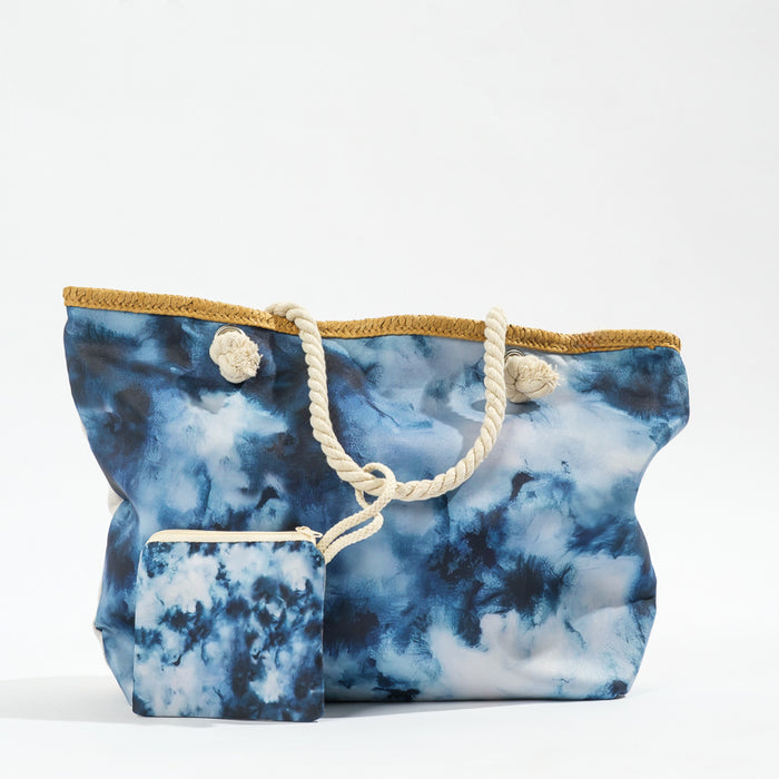 Tye-Die Beach Bag - Blue