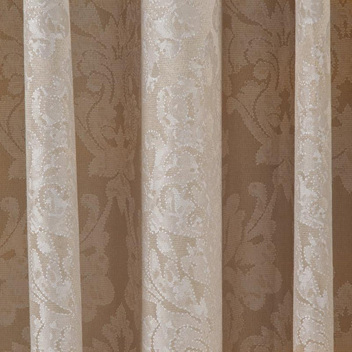 Melody Stone Taped Unlined Curtain - Stone