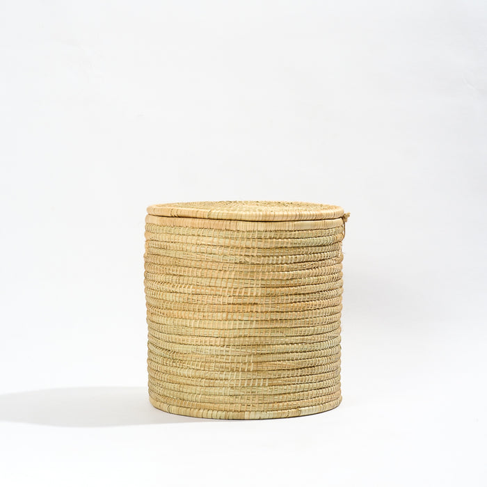 Mlaza Laundry Basket with Lid - Natural