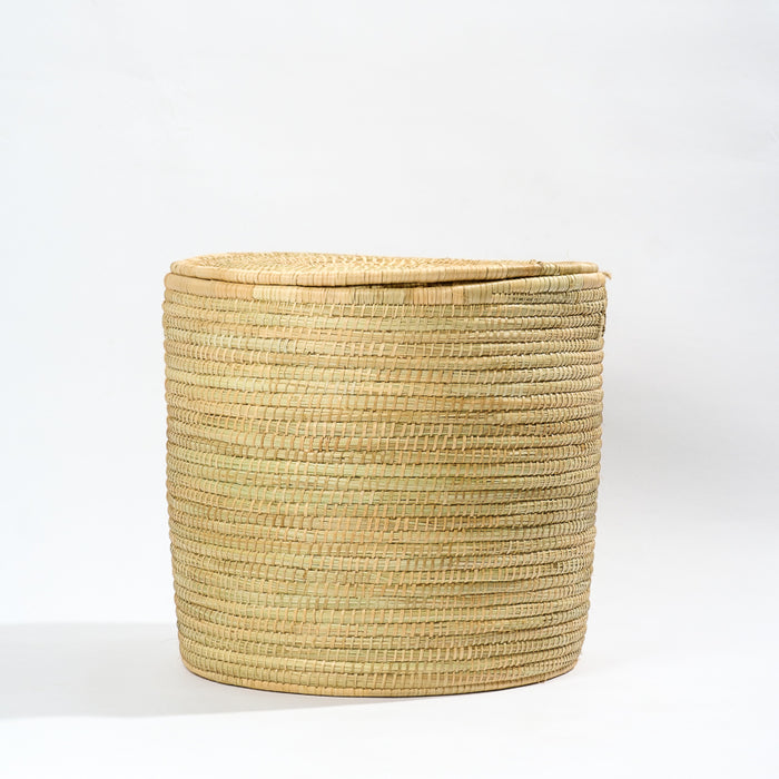 Mlaza Laundry Basket with Lid - Natural