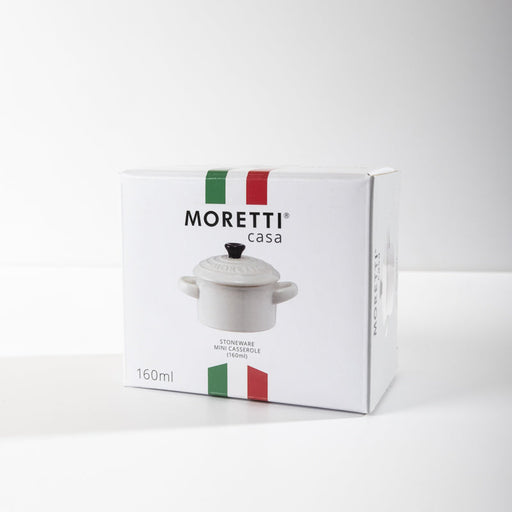 Moretti Casa Mini Casserole with Lid - White