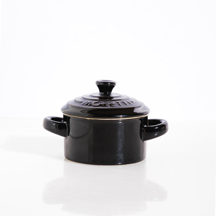 Moretti Casa Stoneware Mini Casserole with Lid Charcoal