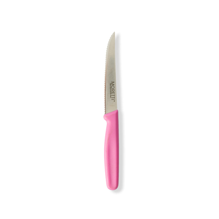 Moretti Serrated Steak Knife Pink