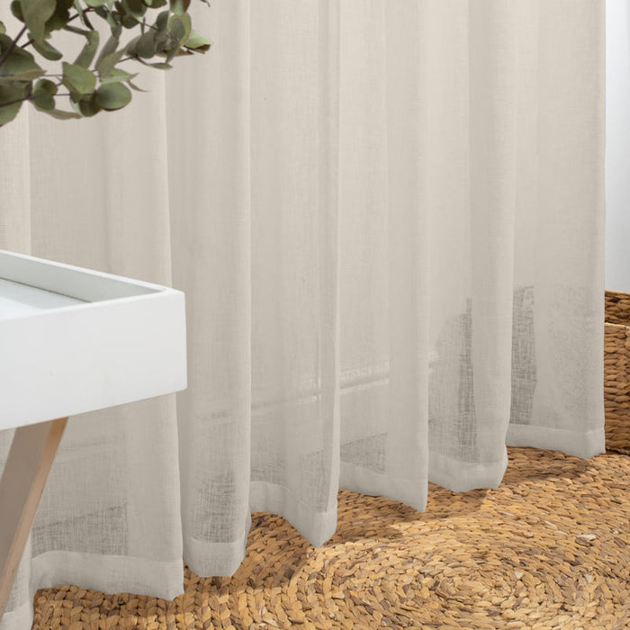 Nest Amalfi Taped Unlined Curtain Natural