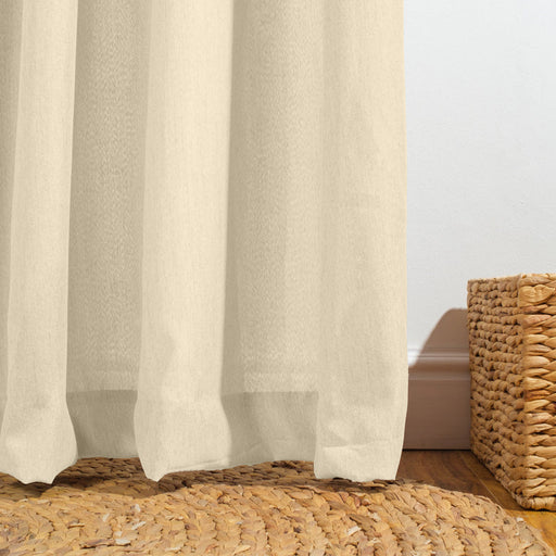 Nest Bergen Taped Unlined Curtain - Biscuit