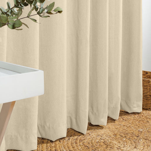 Nest Bergen Taped Unlined Curtain - Biscuit
