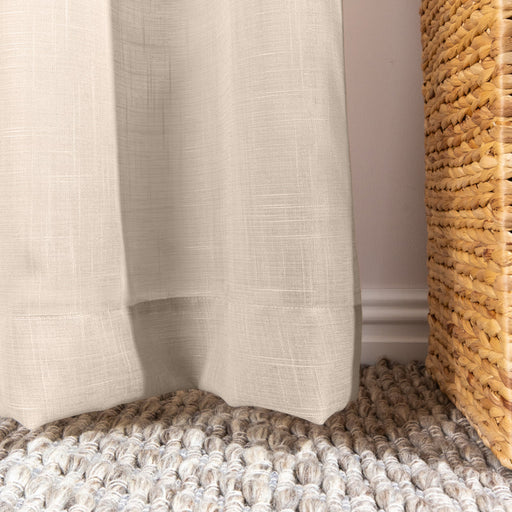 Nest Oslo Taped Unlined Curtain - Biscuit