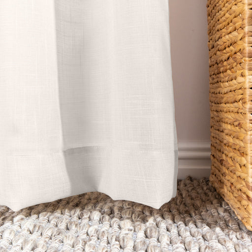 Nest Oslo Taped Unlined Curtain Pearl