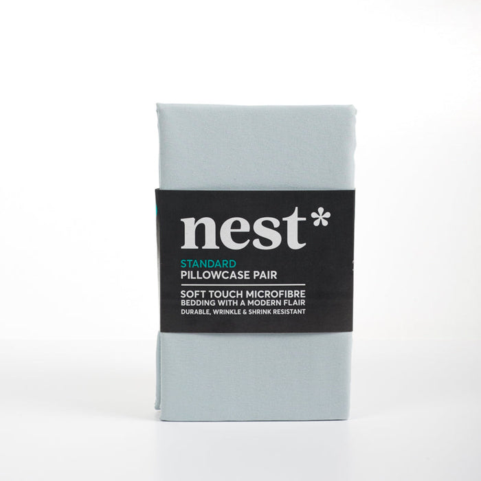 Nest Soft Touch Essentials Standard Pillowcase Pair - Duck Egg
