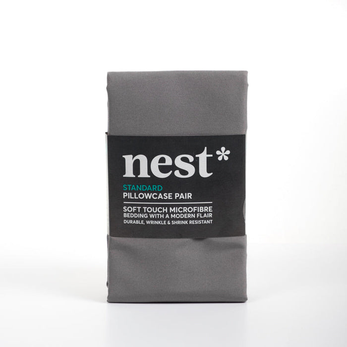 Nest Soft Touch Essentials Standard Pillowcase Pair - Grey