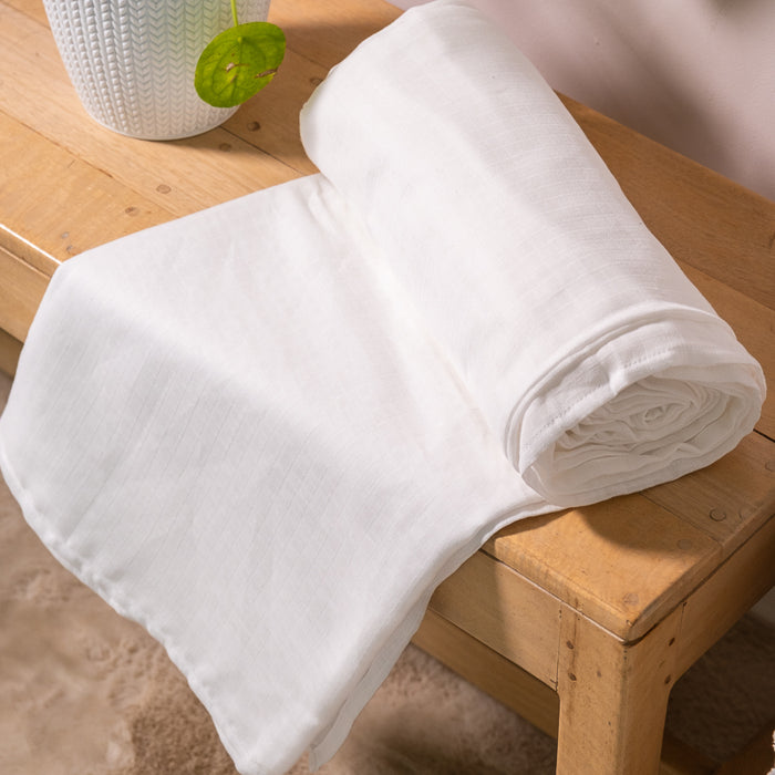 Nest Muslin Throw - White