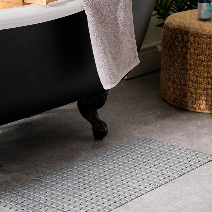 PVC Checker Bath Mat (78x35cm)