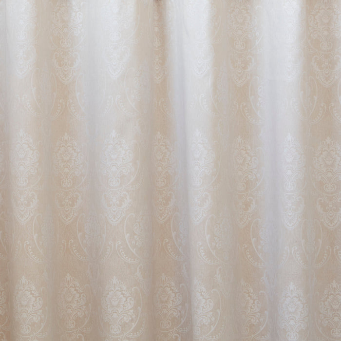 HOME.LIFE Venice Jacquard Taped Lined Curtain - Natural