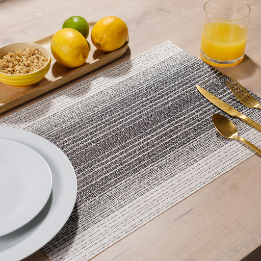 Placemat Distressed Black - 6 Pack