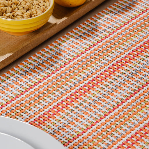 Placemat Two-Tone Orange - 6 Pack