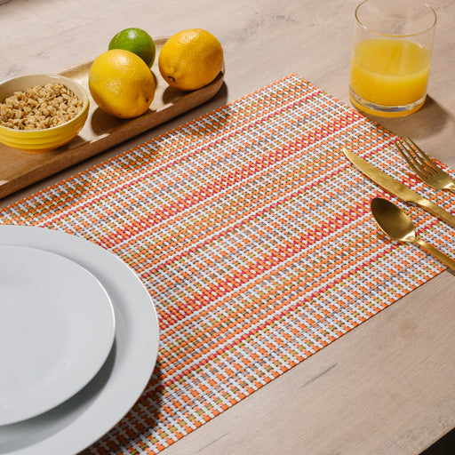 Placemat Two-Tone Orange - 6 Pack