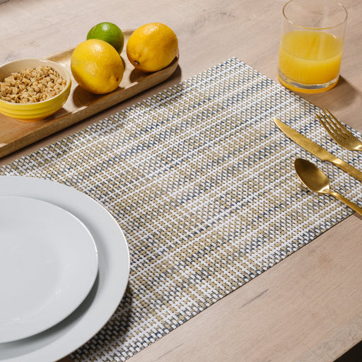 Placemat Two-Tone Sand - 6 Pack