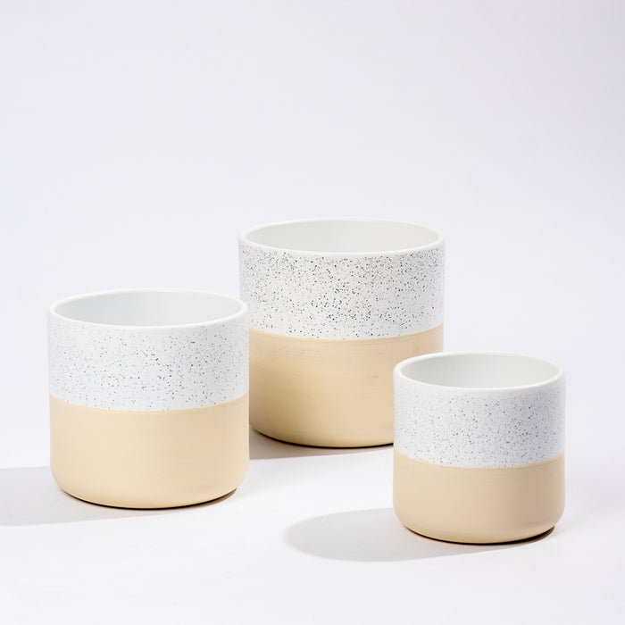 Ceramic Planter - Cream Two-Tone