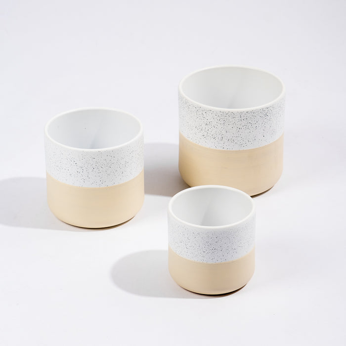 Ceramic Planter - Cream Two-Tone