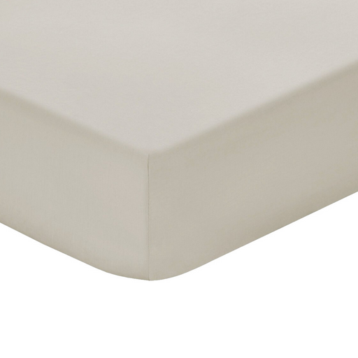 Polycotton 144 Thread Count Fitted Sheet - Stone