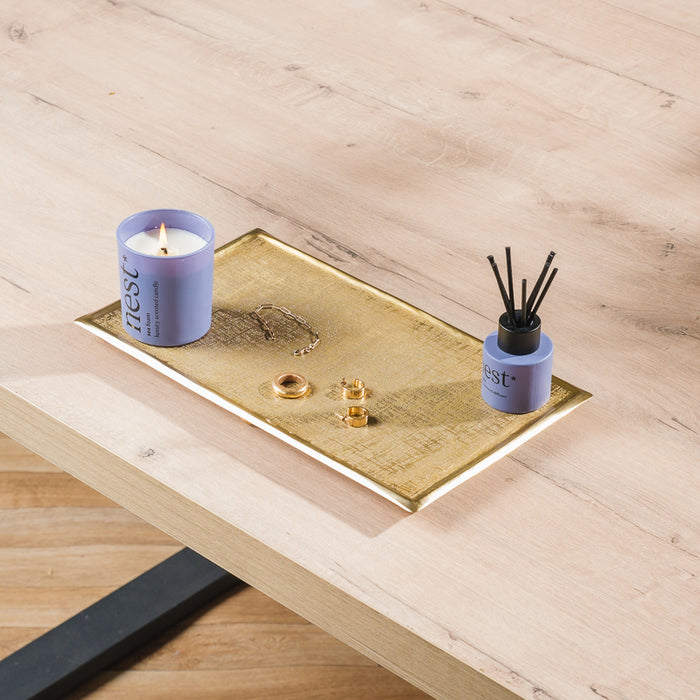 Rectangular Tray - Brushed Gold