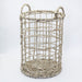 Round Open Weave Corn Laundry Basket