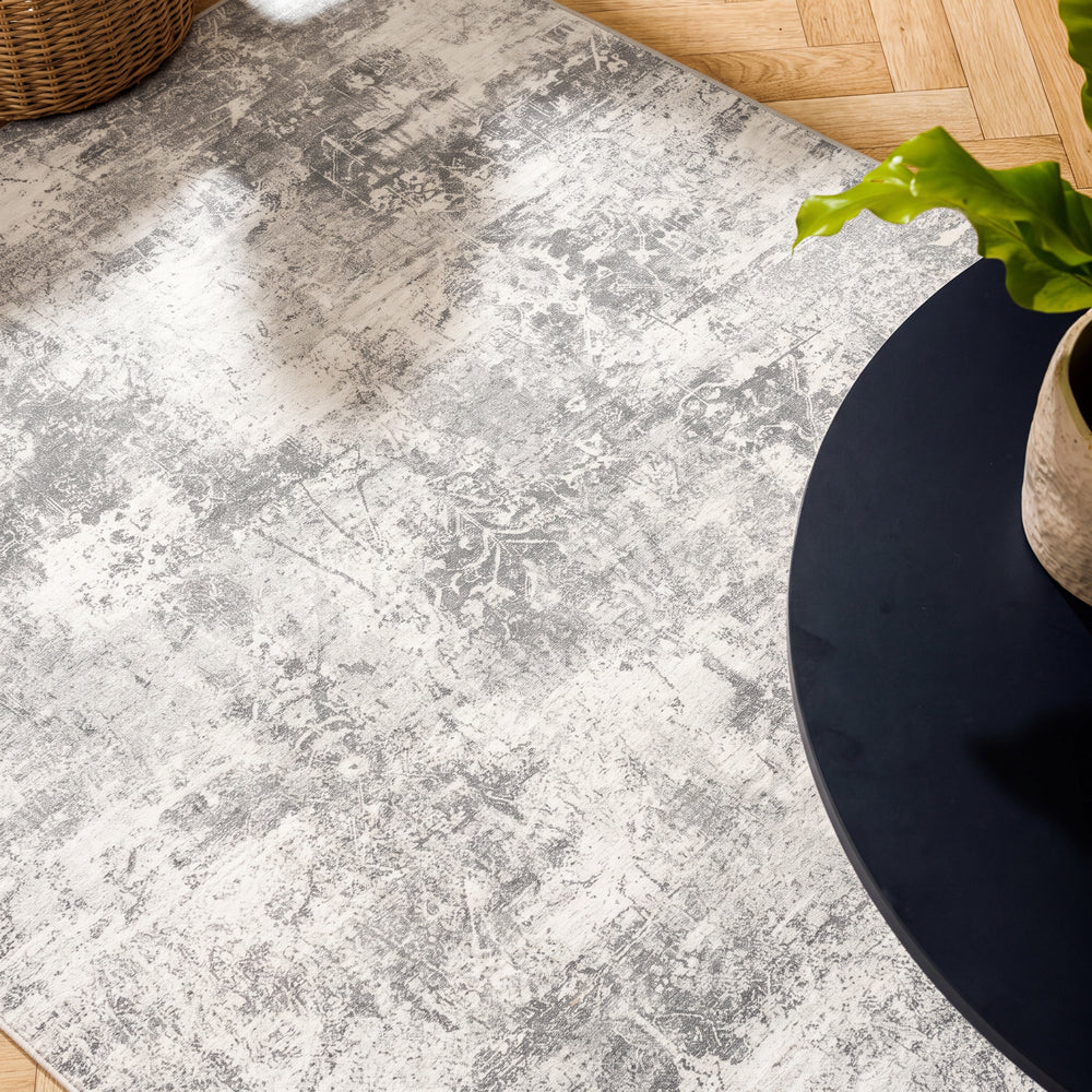Silkwhisper Printed Carpet Silver Mist