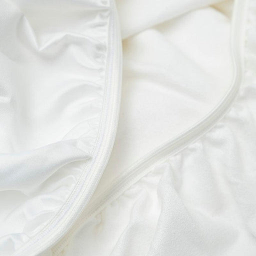 Snugfit Faux Suede Bed Base Wrap - White