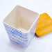 Square Storage Canister (with a bamboo lid) - Palm Leaf