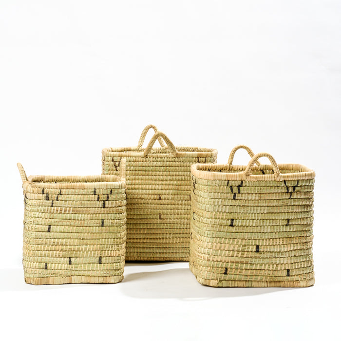 Square Basket Accent - Natural