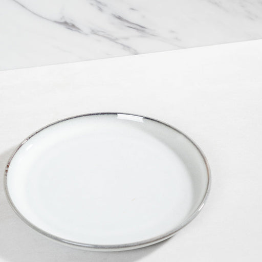 Stoneware Side Plate - Light Grey